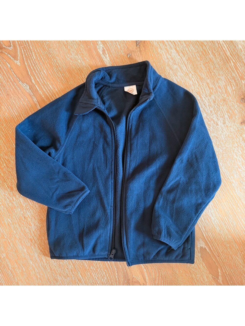 Wonder Nation Kids XS 4-5 Navy Full Zip Fleece Jacket Lightweight Coat